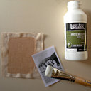 Imbiber le tissu et la photo de médium