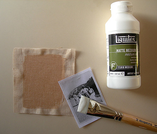 Imbiber le tissu et la photo de médium