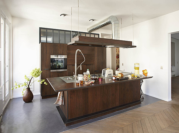 8. Un îlot de cuisine très compact. Loft Compacte. XavieZ.