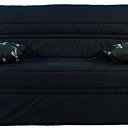 Ce convertible de L 143 x P 100 x H 85 cm se déplie pour proposer un confortable couchage sur lattes de 140 x 190 cm. Canapé BZ Absolument Maison. BHV.