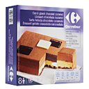 Carré glacé double parfum Carrefour