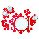 Effet graphique garanti avec ce set de table en polypropylène 100% recyclable. Existe en trois tailles et deux coloris. Il passe même à la machine. 9,90 €. Orchid. Lapadd.