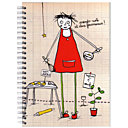 Un joli carnet pour noter toutes ses recettes préférées. 100 pages. 14,8 x 21 cm. 12 €. Cahier de cuisine. Filf. Design from Paris.