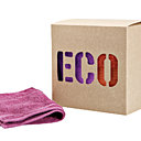 Pour la sortie du bain, un lot de trois serviettes en coton bio dans une jolie boîte écolo. Chaque serviette mesure 50 x 100 cm. 19 €. Botanic.