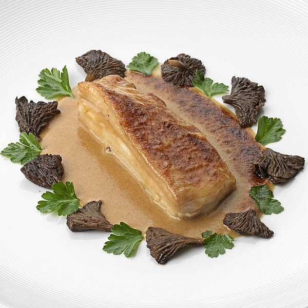 Double filet de sole en glacis de champignons de Paris et chanterelles: tout un programme !