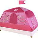Une cabane baladeuse. Elle se déplie et s’installe en un clin d’œil sur n’importe quel lit de 90 x 190 cm. Tente 100% polyamide. Système pop-up. Ouverture de chaque côté du lit, moustiquaire sur le dessus. 59 €. Fnac Eveil & Jeux.