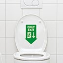 Le sticker, une façon facile et bon marché de décorer ses petits coins. Stickers spécial WC. IDzif.