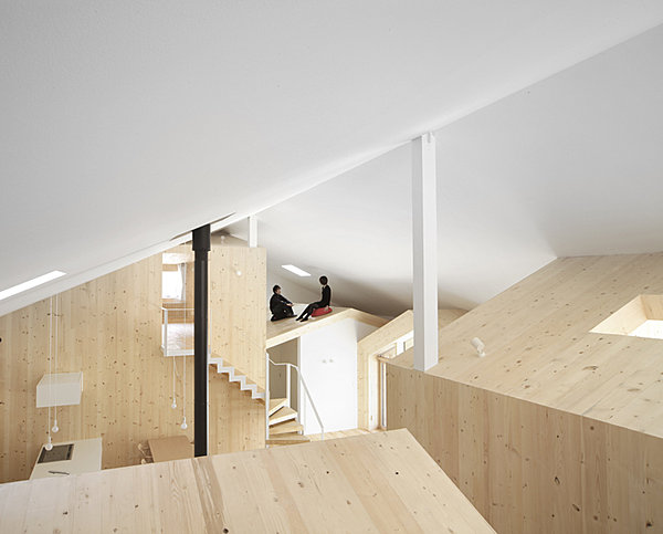 Les toits des maisons