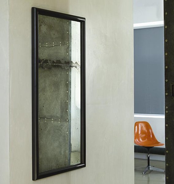 Miroir rectangulaire avec glace mercurisée