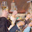 Toast, chants, Arbois est en fête