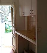 Avant une kitechenette ordinaire