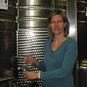 Céline Fialon à l'heure de la dégustation