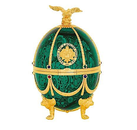 Oeuf Fabergé contenant de la vodka des Galeries Lafayette