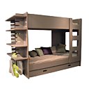 Contemporain et modulable, le lit superposé David