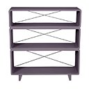 Pratique, la bibliothèque Millefeuille violette