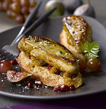 Fruits et saveurs d'automne pour entourer le foie gras poêlé