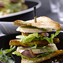 Version chic et festive du Club Sandwich