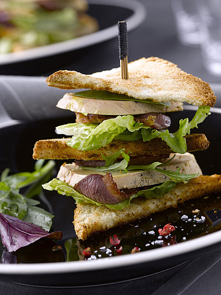 Version chic et festive du Club Sandwich
