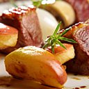 Une belle alliance sucrée-salée, les brochettes de magret de canard aux pommes