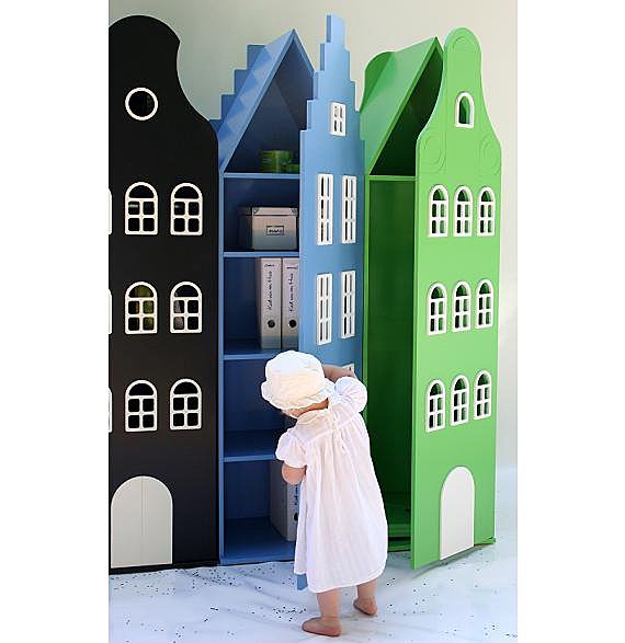 3 armoires Amsterdam juxtaposées, Leander