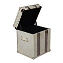 Malle Python crème entièrement gainée