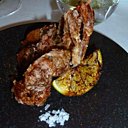 Le crabe mou en friture sera servi avec un Blanc de Blancs 2000