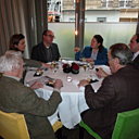 Une tablée de gourmets passionnés par les accords mets-champagne