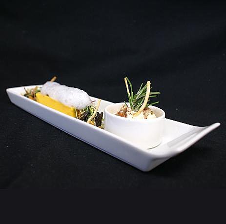 Royale de potiron avec son émulsion