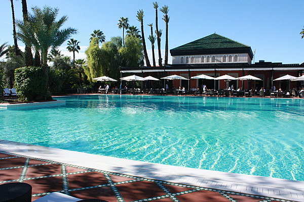 La sublime piscine de l'hôtel