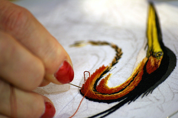 Broderie au petit point