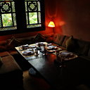 Alcove du restaurant marocain