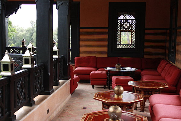 Terrasse du restaurant marocain