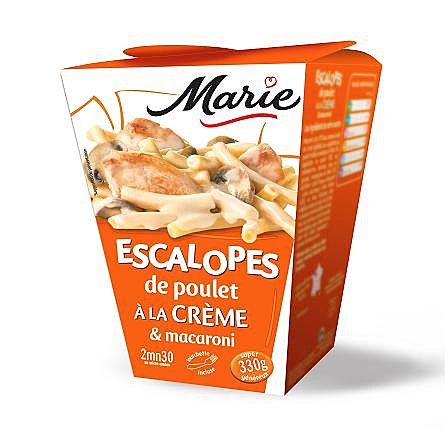 Seulement 2 minutes 30 pour le poulet à la crème de Marie