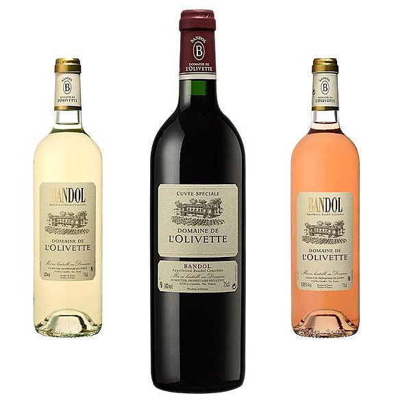 L'Olivette Bandol  dans les 3 couleurs