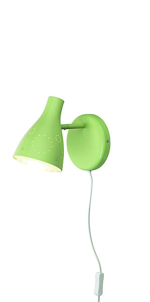 Couleur douce pour cette applique en acier. Ampoule 20 W. 15 x 13,5 cm. 12,95 €. Snoïg. Ikéa.