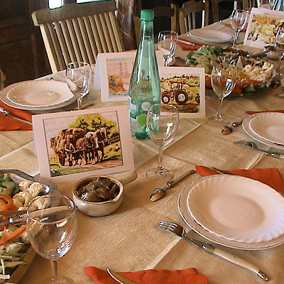 Les produits de la ferme arrivent directement sur la table d'hote