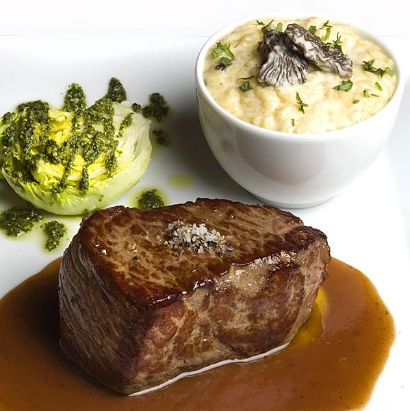 Le merveilleiux pavé de rumsteck, bien servi.