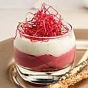 Verrine de betteraves à la ricotta