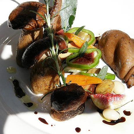 Figues, champignons...le chef fait la part belle aux produits locaux