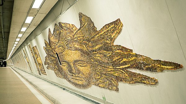 Le roi Soleil version mosaïque déformée