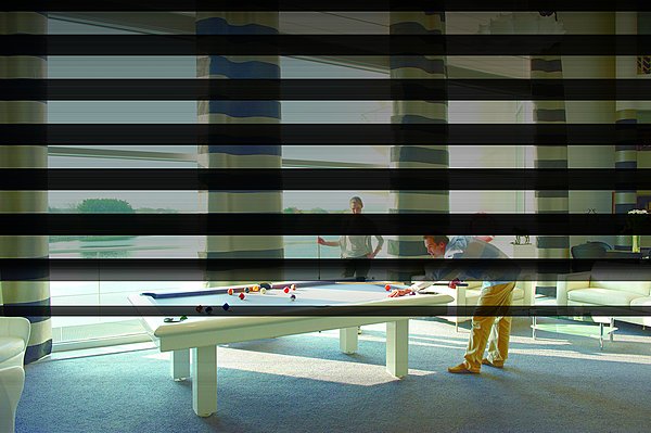 Partie de billard, face à la mer