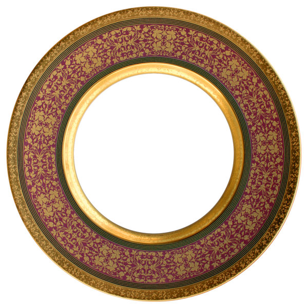 Assiette de présentation impériale pour une porcelaine empreinte de majesté