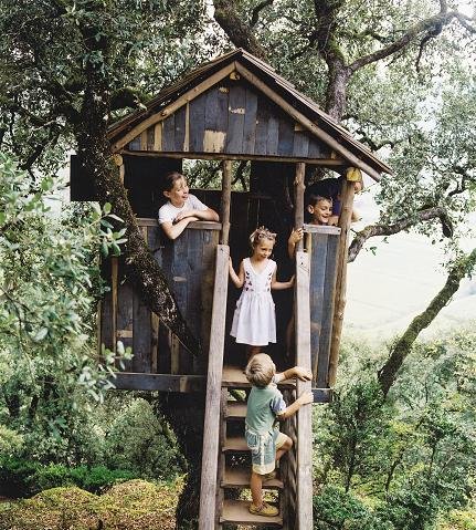 Dans le parc, un parcours est destiné aux enfants