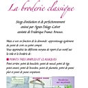 Le stage de broderie