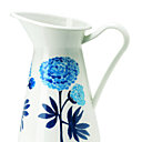 Fleurs bleues. Vase en acier émaillé. H 30 cm. 19,95 €. Sockerart. Ikéa.