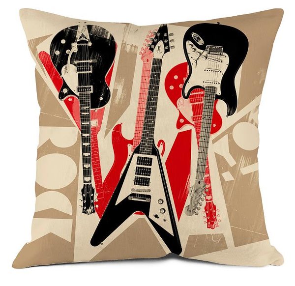 Guitares éléctrique chez Bonjour mon Coussin