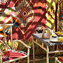 Artisanat tunisien élégant et coloré