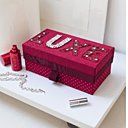 Boîte Luxe aux fleurs rouges