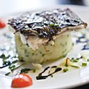 Dos de cabillaud grillé et purée aux herbes Dos de cabillaud grillé et purée aux herbes