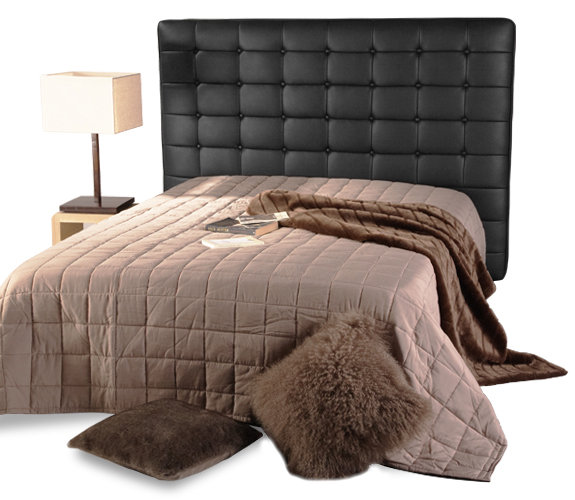 Tête de lit chester noire